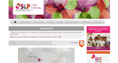 Desktop Screenshot of dif.slp.gob.mx