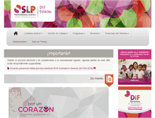 Tablet Screenshot of dif.slp.gob.mx